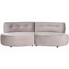 Beliani 3 vietų sofa LAERDAL Veliūrinė Smėlio pilka