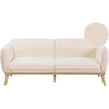 Beliani 3 vietų sofa LJUNG Boucle šviesiai smėlio spalvos