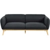 Beliani 3 vietų sofa LJUNG juoda