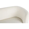 Beliani 3 vietų sofa LOEN, balta, bouclé audinys