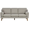 Beliani 3 vietų sofa LOKKA, smėlio spalvos