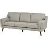 Beliani 3 vietų sofa LOKKA, smėlio spalvos