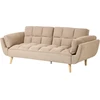 Beliani 3 vietų sofa-lova ASBY, šviesiai ruda