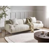 Beliani 3 vietų sofa MATILA, boucle audinys, balta