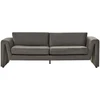 Beliani 3 vietų sofa MAUNU veliūrinė grafito spalvos