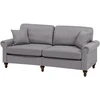 Beliani 3 vietų sofa OTRA šviesiai pilka