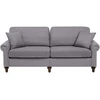 Beliani 3 vietų sofa OTRA šviesiai pilka