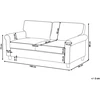 Beliani 3 vietų sofa RONNEBY šviesiai ruda