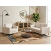 Beliani 3 vietų sofa SAVALEN Boucle balta