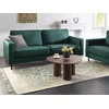 Beliani 3 vietų sofa SAVALEN tamsiai žalias veliūras