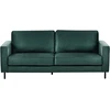 Beliani 3 vietų sofa SAVALEN tamsiai žalias veliūras