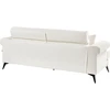 Beliani 3 vietų sofa SKIVE Boucle balta