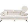 Beliani 3 vietų sofa SKIVE Boucle balta