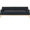 Beliani 3 vietų sofa SOSJO juoda