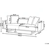 Beliani 3 vietų sofa SVANEK, balta