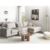 Beliani 4 asmenų kampinė sofa KIRUNA, veliūras, šviesiai smėlio spalvos, kairinė
