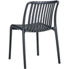 Beliani 4 juodų sodo kėdžių komplektas ARICCIA