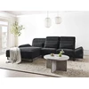 Beliani 4 vietų kampinė sofa IKAST, juoda, dešininė
