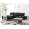 Beliani 4 vietų kampinė sofa IKAST, juoda, dešininė