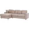 Beliani 4 vietų kampinė sofa KOHLO smėlio ir pilkos spalvos, dešininė