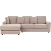 Beliani 4 vietų kampinė sofa KOHLO smėlio ir pilkos spalvos, dešininė