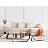 Beliani 4 vietų kampinė sofa KOHLO, šviesiai smėlio spalvos, kairinė