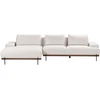 Beliani 4 vietų kampinė sofa MARIFERD šviesiai smėlio spalvos dešininė