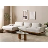 Beliani 4 vietų kampinė sofa MARIFERD šviesiai smėlio spalvos dešininė