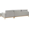 Beliani 4 vietų kampinė sofa SIGGARD pilka, kairinė