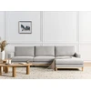 Beliani 4 vietų kampinė sofa SIGGARD pilka, kairinė