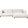 Beliani 4 vietų kampinė sofa VENG Boucle, balkšva, kairinė