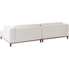 Beliani 4 vietų kampinė sofa VENG Boucle, balkšva, kairinė