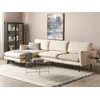 Beliani 4 vietų kampinė sofa VINTERBRO, veliūrinė, šviesiai smėlinė, dešininė