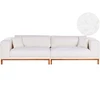 Beliani 4 vietų sofa VENG Boucle, kreminė balta