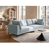 Beliani 4 vietų sofa YURI sintetinio lino audinys, melsva