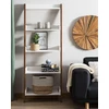 Beliani 5 lentynų stovas MOBILE TRIO 164 cm, rudas/baltas