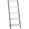 Beliani 5 lentynų stovas MOBILE TRIO 164 cm, rudas/baltas