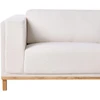 Beliani 5-vietė kampinė sofa VENG, kreminė balta, kairinė