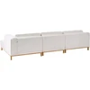 Beliani 5-vietė kampinė sofa VENG, kreminė balta, kairinė