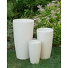Beliani ABDERA gėlių vazonas 31 cm šviesiai smėlio spalvos