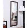 Beliani AJACCIO sieninis veidrodis 50 cm 130 cm sidabrinis