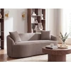 Beliani AMAL sofa, smėlio ir pilkšvos spalvos