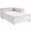 Beliani ARDAL 5 vietų modulinė kampinė sofa, spalva: kreminė balta, medžiaga: velvetas