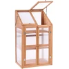 Beliani Balkoninis šiltnamis VOLVERA, eglės mediena, šviesiai rudas, 49 cm