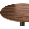 Beliani Baro stalas MORELLA juodas / tamsiai rudas 60 cm 60 cm