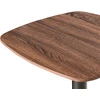 Beliani Baro stalas MORELLA juodos/tamsiai rudos spalvos 60 cm 60 cm