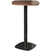 Beliani Baro stalas MORELLA juodos/tamsiai rudos spalvos 60 cm 60 cm