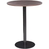 Beliani Baro stalas MORELLA juodos/tamsiai rudos spalvos 80 cm 80 cm