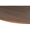 Beliani Baro stalas MORELLA juodos/tamsiai rudos spalvos 80 cm 80 cm