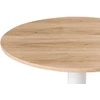 Beliani Baro stalas MORELLA šviesiai rudas / baltas 60 cm 60 cm